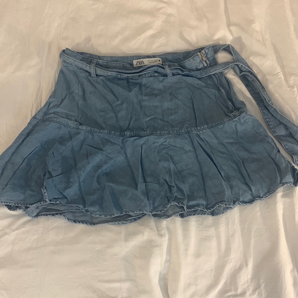 Light Denim Skort